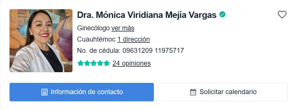 Dra. Mónica Viridiana Mejía Vargas